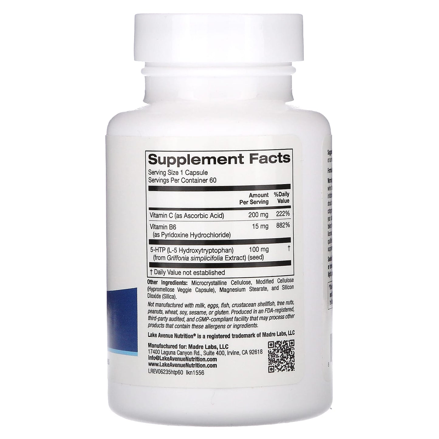 California Gold 5-HTP with Vitamin B6 & C for Sleep & Mental Health - Image 2