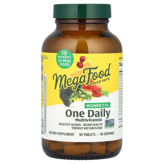 MegaFood, Women's 55+, One Daily Multivitamin, 90 Tablets - Image 1