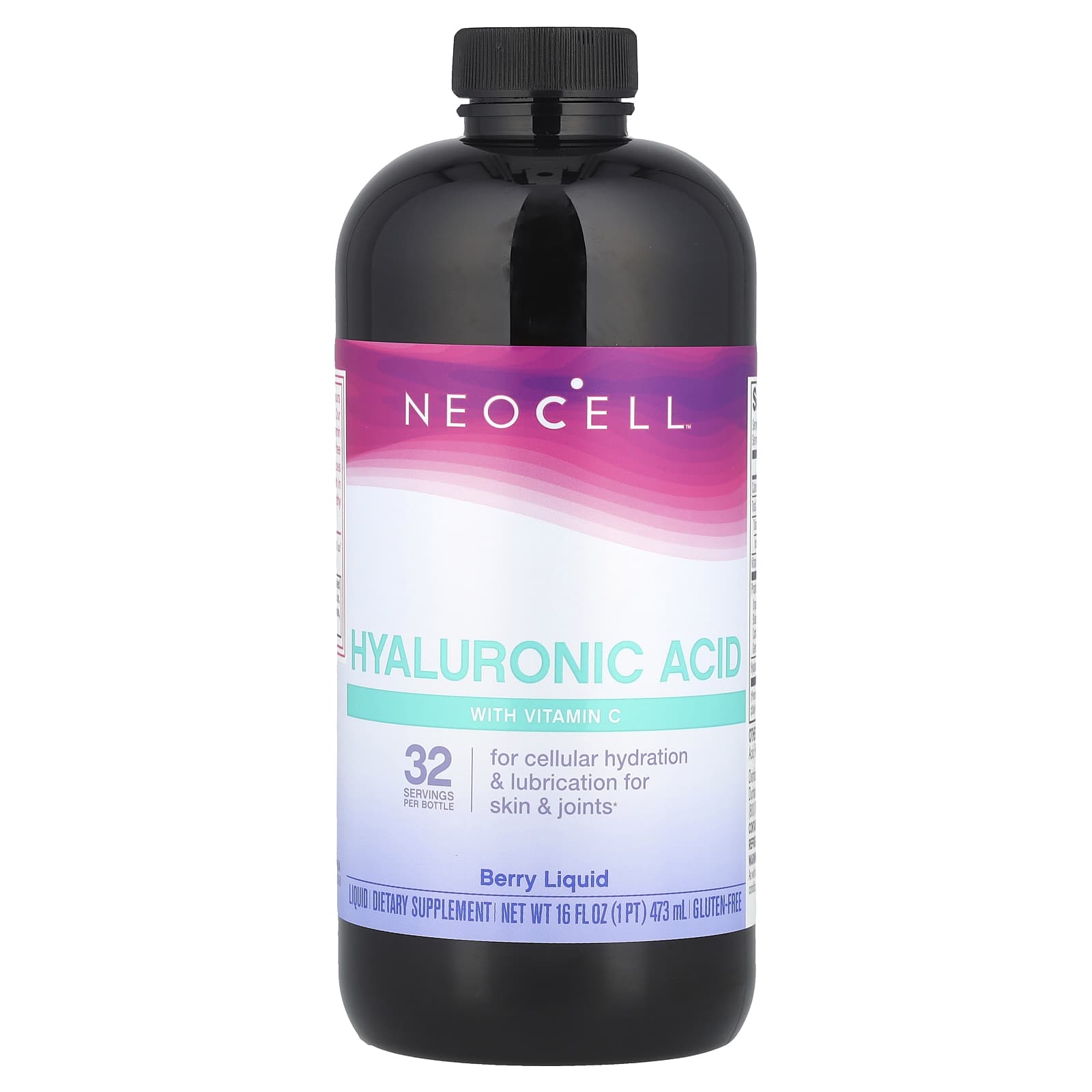 NeoCell, Hyaluronic Acid With Vitamin C, Berry, 16 fl oz (473 ml) - Image 1