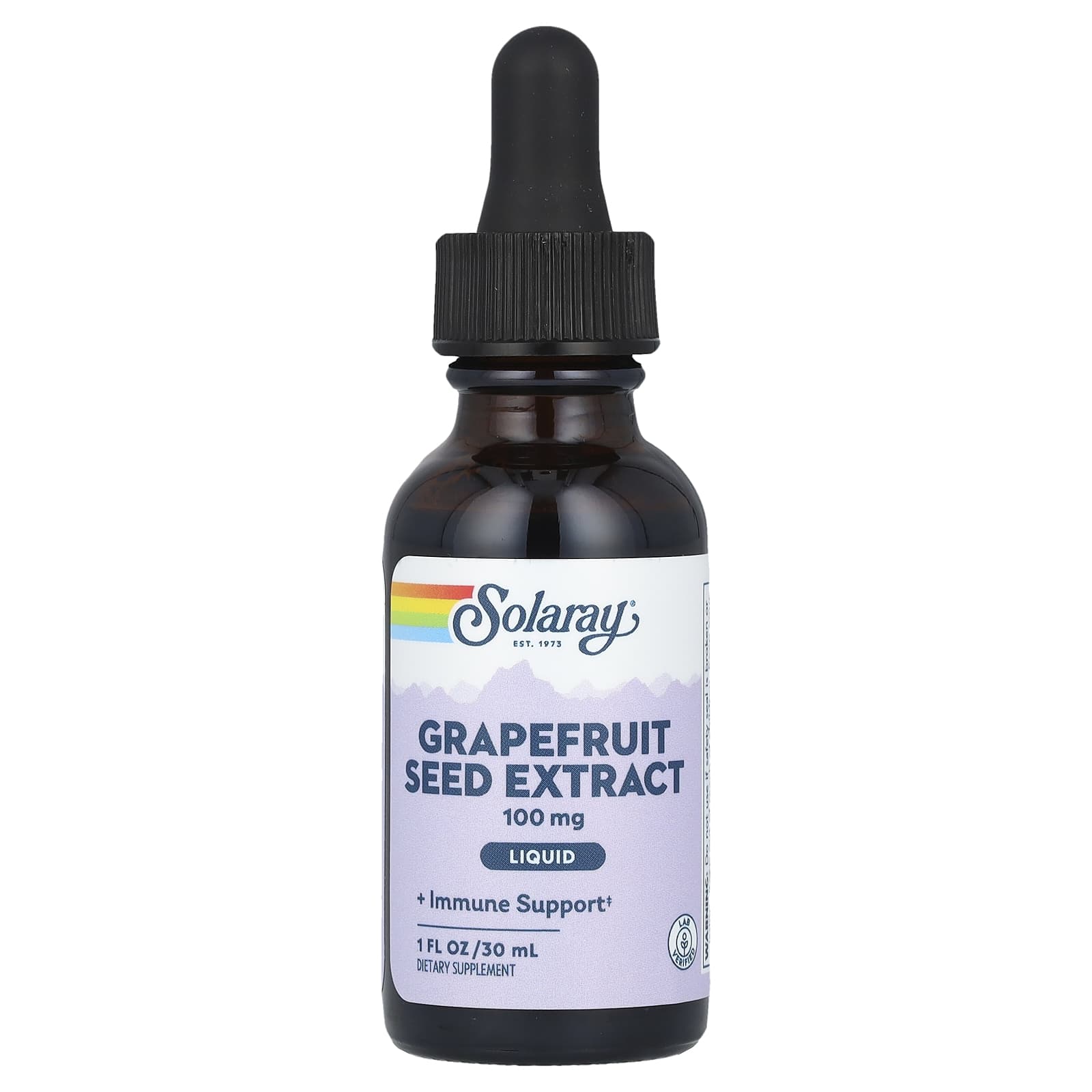 Solaray, Grapefruit Seed Extract Liquid, 100 mg, 1 fl oz (30 ml) - Image 1