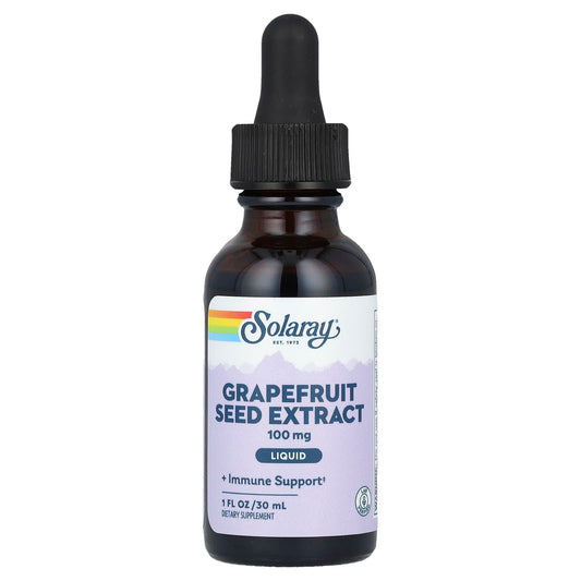 Solaray, Grapefruit Seed Extract Liquid, 100 mg, 1 fl oz (30 ml) - Image 1