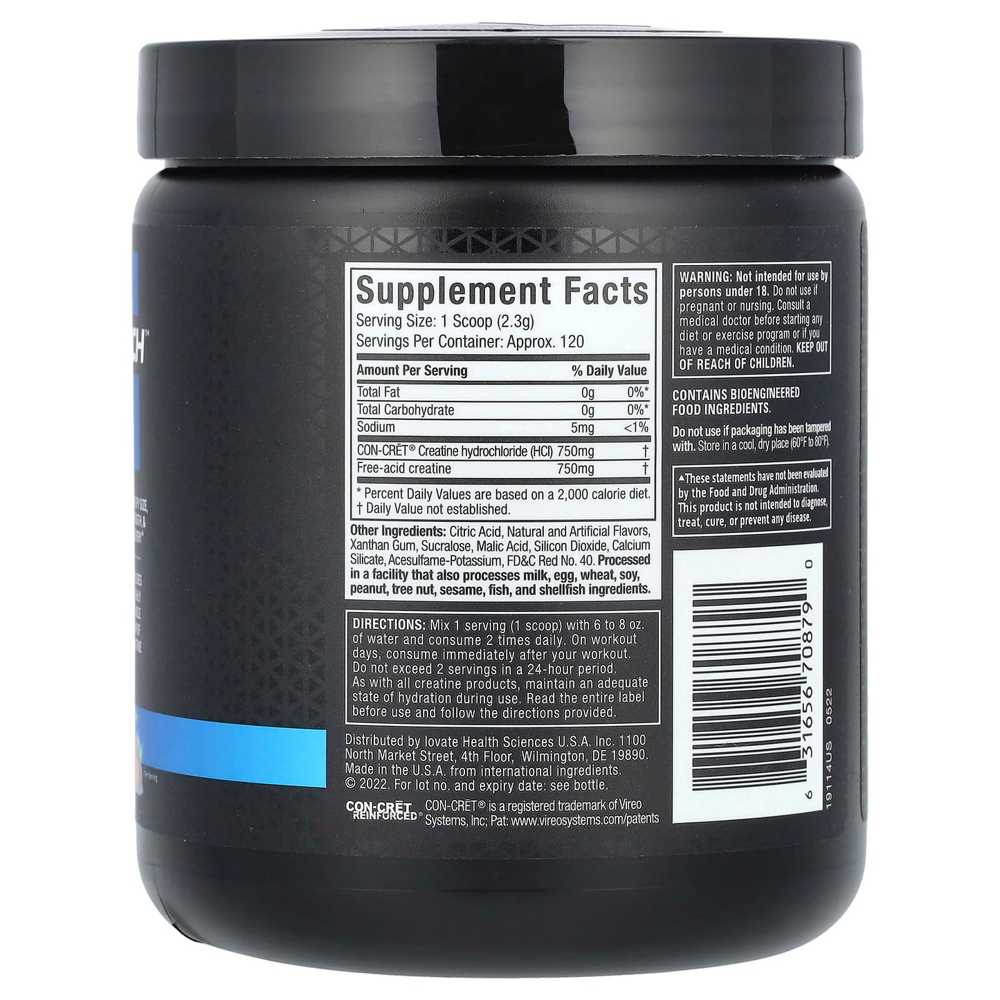 MuscleTech, Cell-Tech™ Creactor®, Fruit Punch Extreme, 9.65 oz (274 g) - Image 2