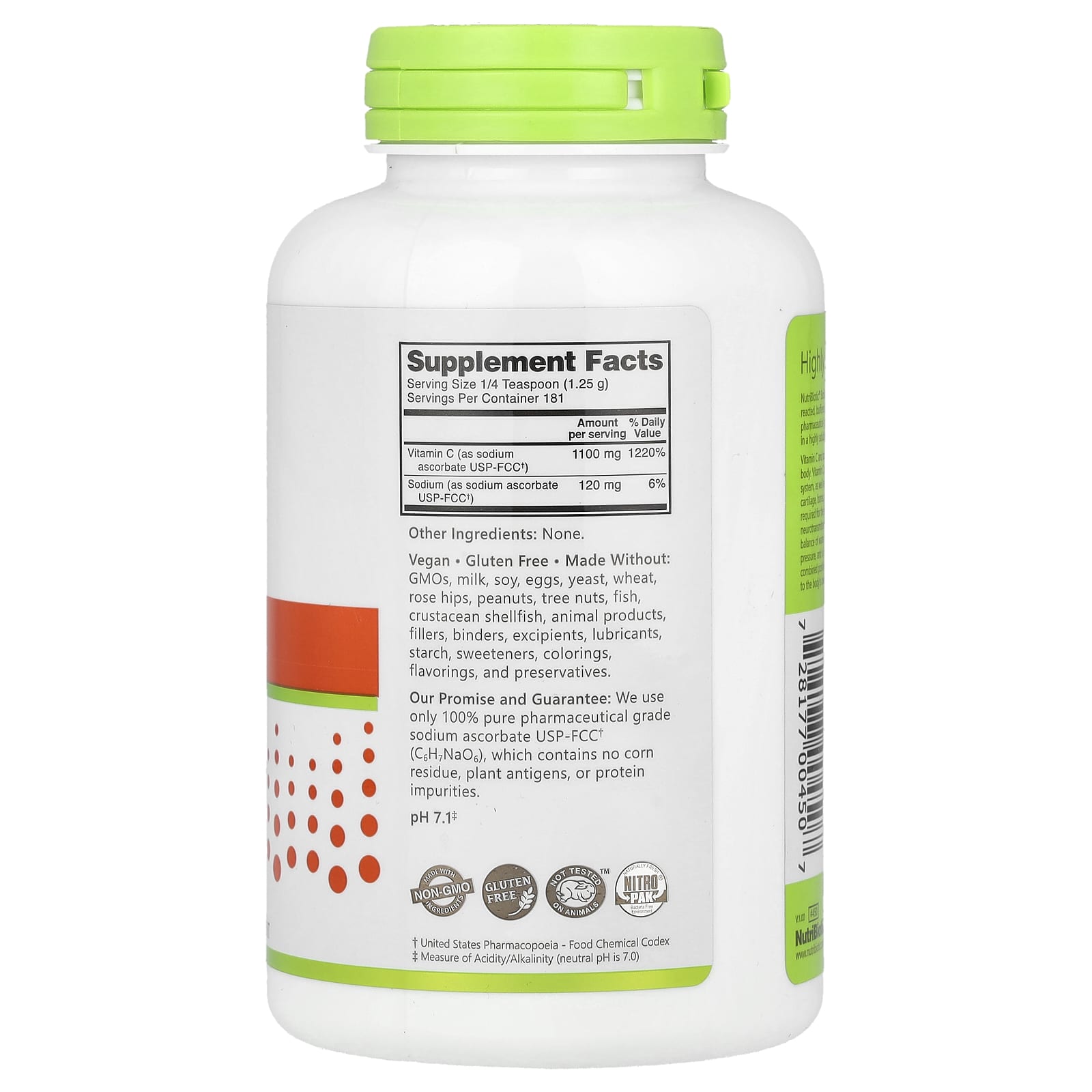 NutriBiotic, Immunity, Sodium Ascorbate, Crystalline Powder, 8 oz (227 g) - Image 2