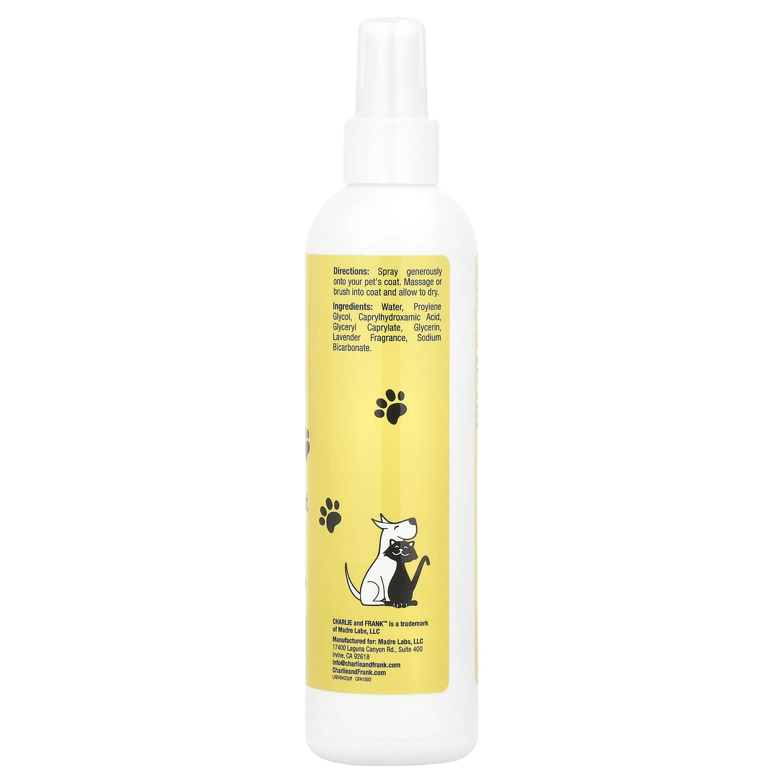 Lavender Pet Smell Good Grooming Mist for Dogs & Cats by Charlie & Frank - Image 2
