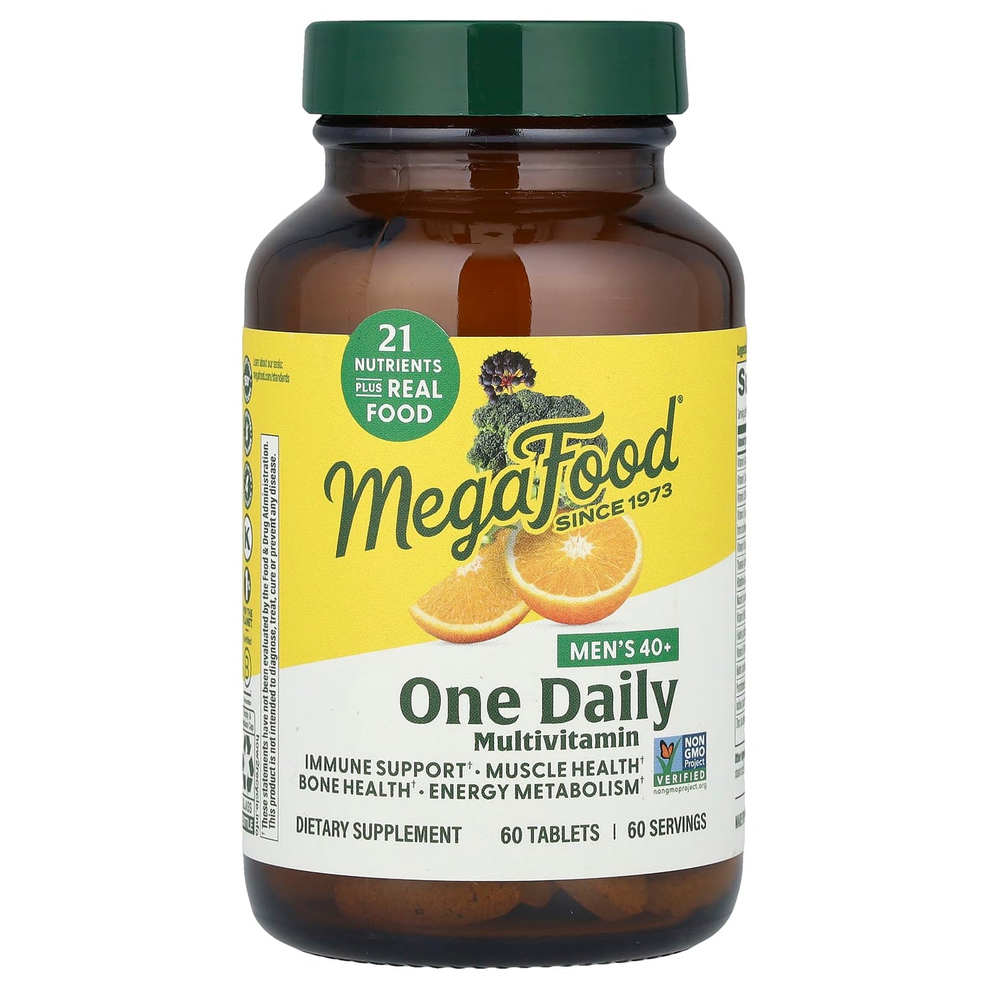 MegaFood, Men's 40+ One Daily Multivitamin, 60 Tablets - Image 1