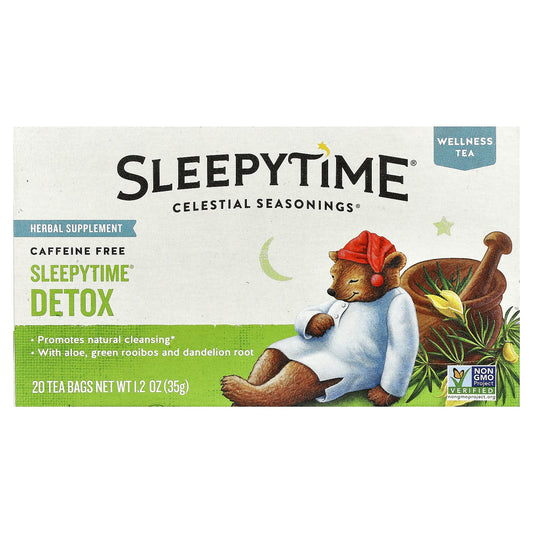 Celestial Seasonings Sleepytime Detox Tea, Caffeine Free, 20 Sachets - Image 1