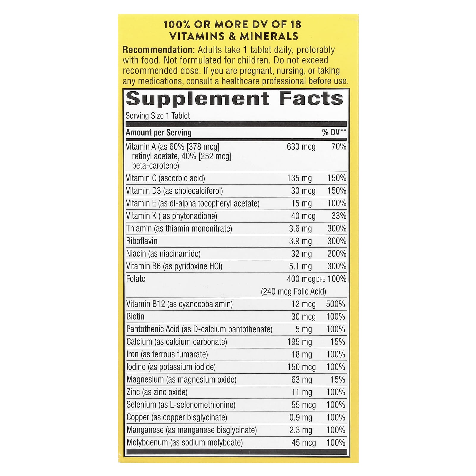 Nature's Way, Alive! Daily Energy, Complete Multivitamin, 60 Tablets - Image 2