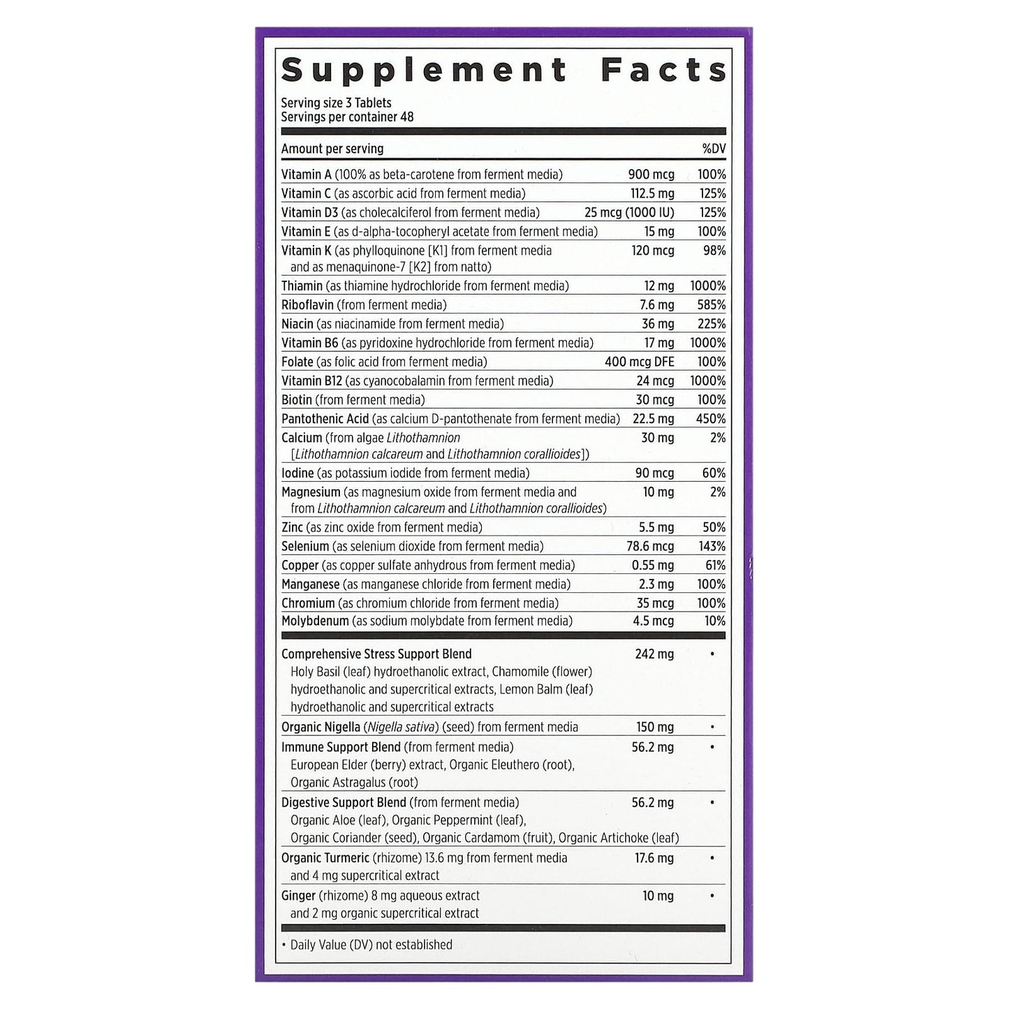 New Chapter, Perfect Calm Multivitamin, 144 Vegetarian Tablets - Image 2