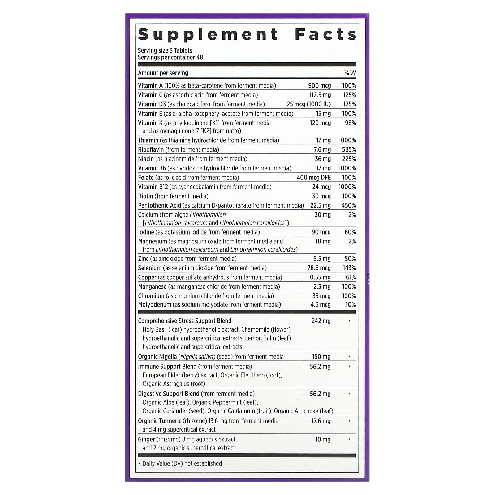 New Chapter, Perfect Calm Multivitamin, 144 Vegetarian Tablets - Image 2