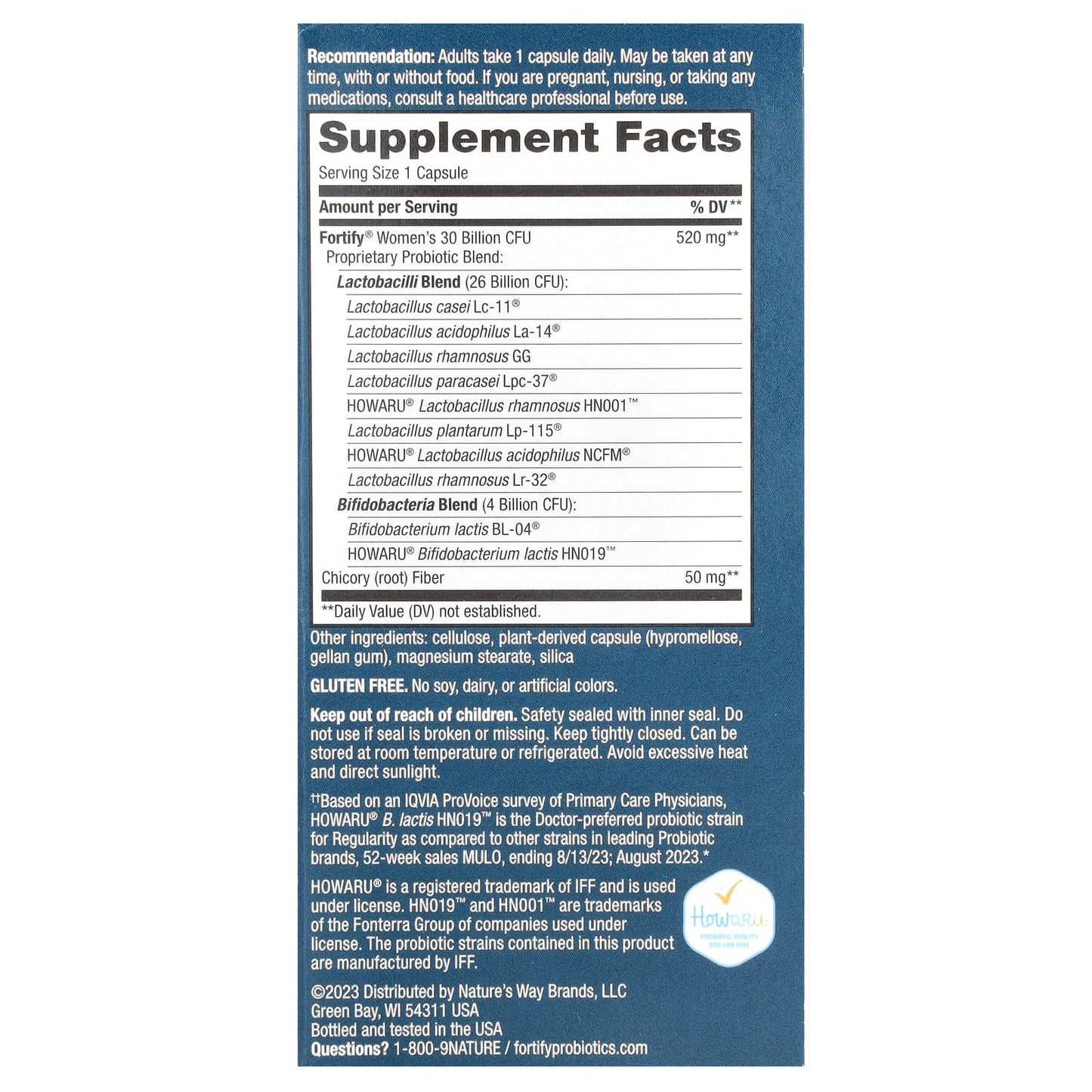 Nature's Way, Fortify® Women's Daily Probiotic, 30 Billion CFU, 30 Delayed-Release Capsules - Image 2