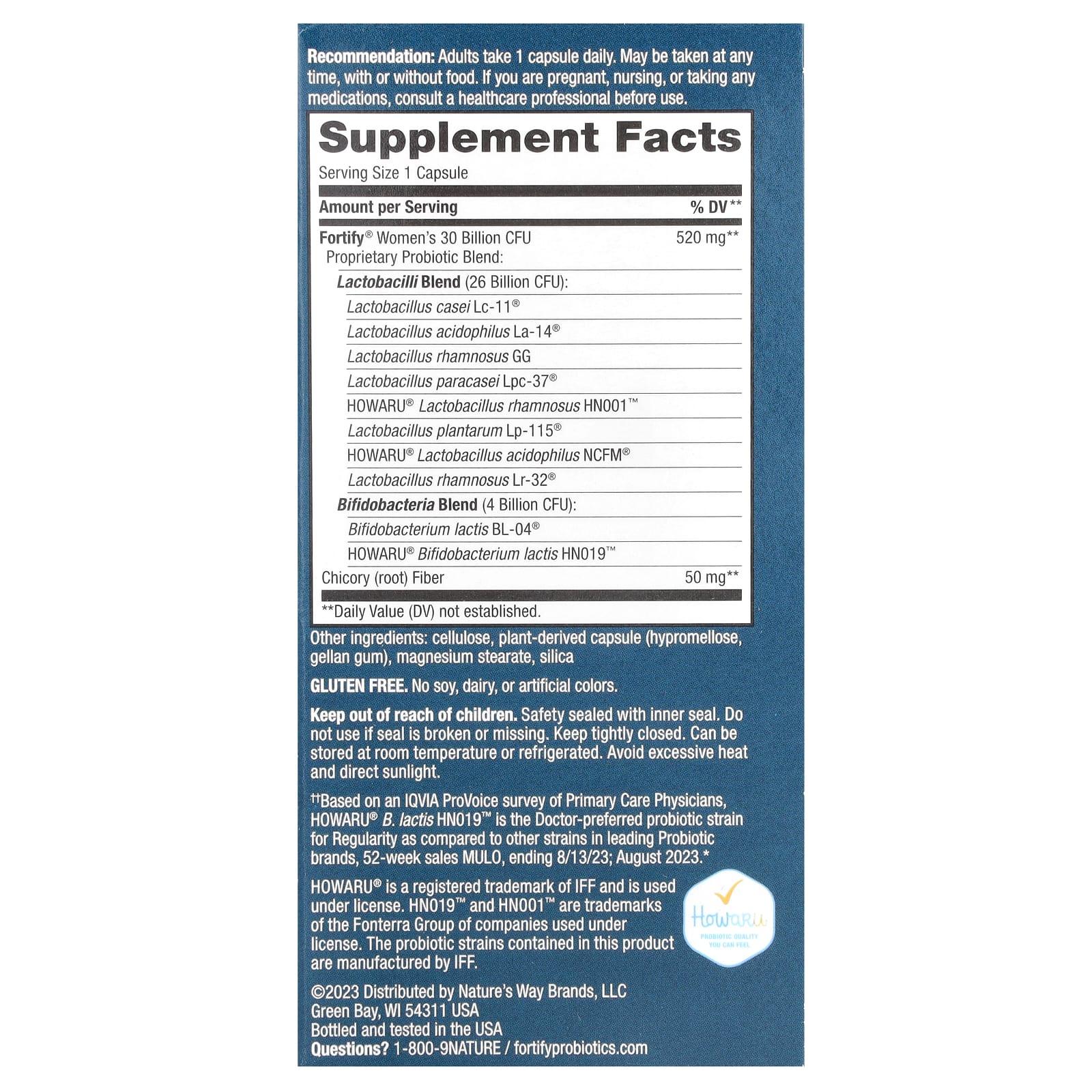 Nature's Way, Fortify® Women's Daily Probiotic, 30 Billion CFU, 30 Delayed-Release Capsules - Image 2