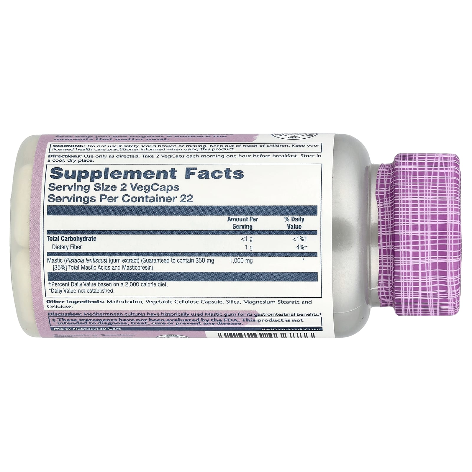 Solaray, Vital Extracts, Mastic Gum, 45 VegCaps (500 mg per Capsule) - Image 2