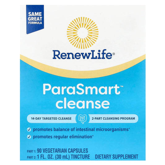 Renew Life, ParaSmart Cleanse, 14-Day Targeted Cleanse, 2-Part - Image 1