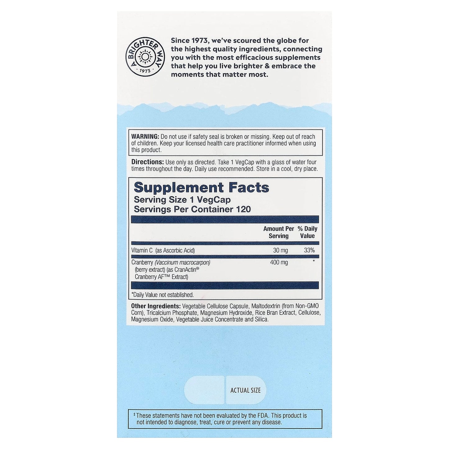 Solaray, CranActin®, Urinary Tract Health, 120 VegCaps - Image 2