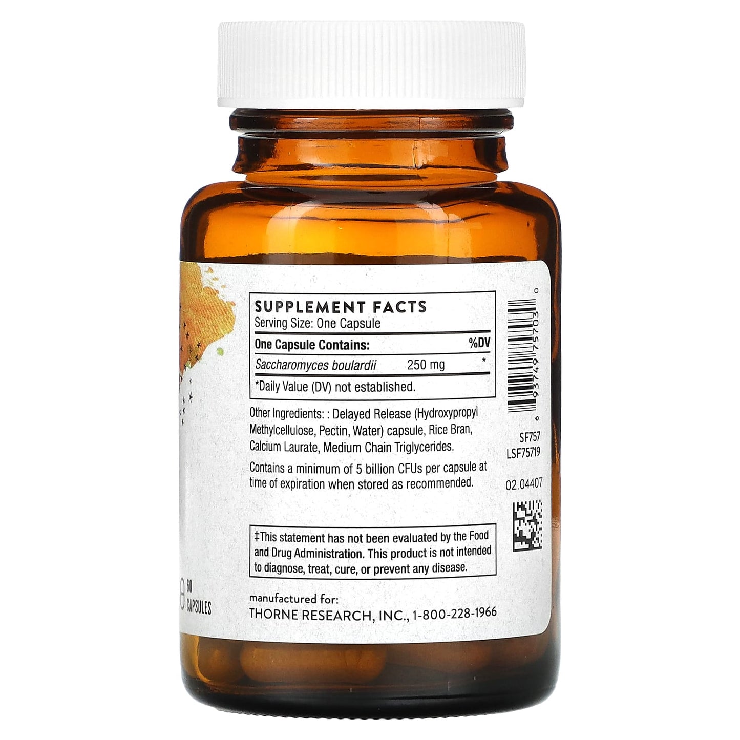 Thorne, Sacro-B, Probiotic, 60 Capsules (250 mg per Capsule) - Image 2