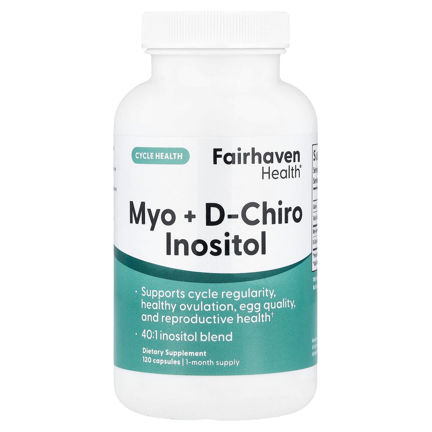 Fairhaven Health Myo + D-Chiro Inositol Fertility Support Supplement - Image 1