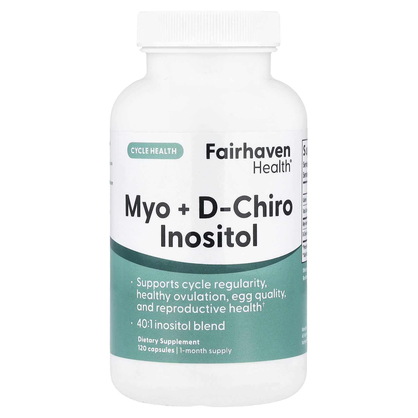 Fairhaven Health Myo + D-Chiro Inositol Fertility Support Supplement - Image 1