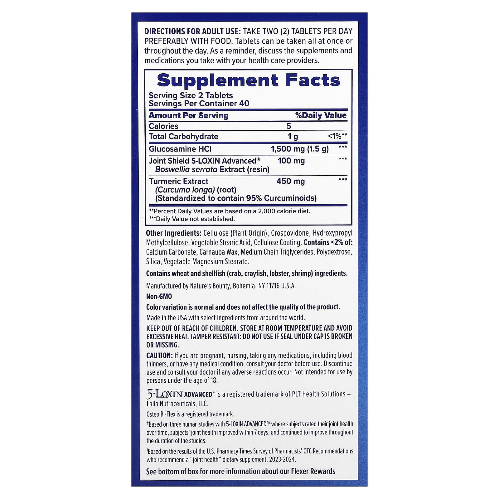 Osteo Bi-Flex, Joint Health, Triple Strength + Turmeric, 80 Coated Tablets - Image 2