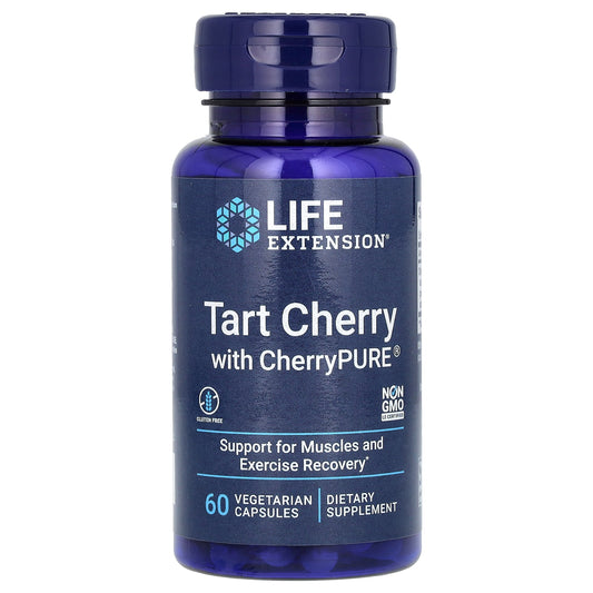 Life Extension, Tart Cherry with CherryPURE, 60 Vegetarian Capsules (480 mg per Capsule) - Image 1