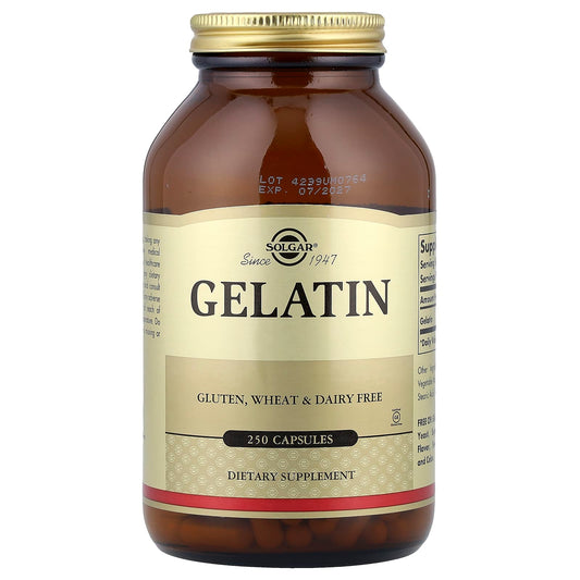 Solgar, Gelatin, 250 Capsules (560 mg per Capsule) - Image 1