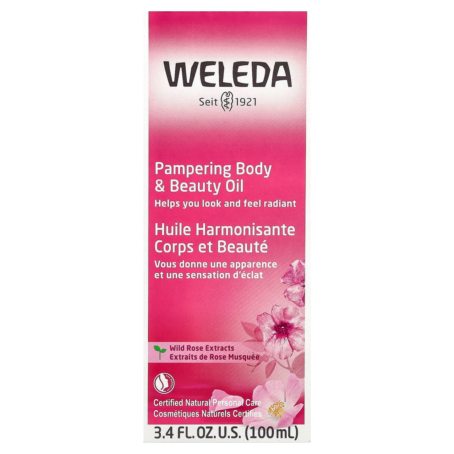 Weleda, Pampering Body & Beauty Oil, Wild Rose Extracts, 3.4 fl oz (100 ml) - Image 2