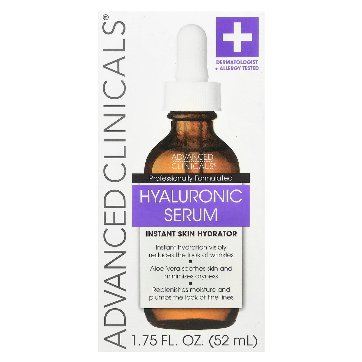 Hydrate Your Skin with Advanced Clinicals Hyaluronic Serum, 1.75 fl oz - Image 2