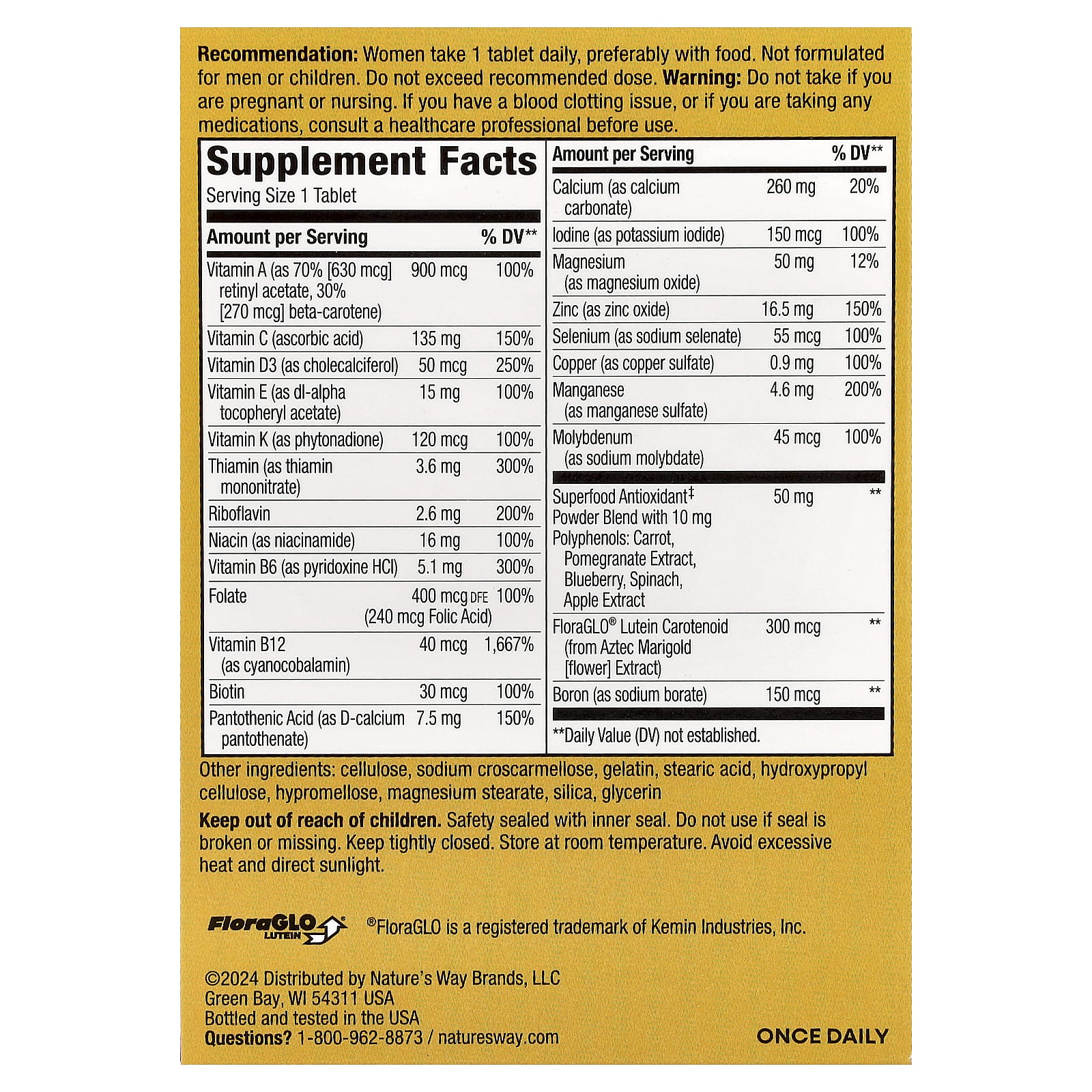 Nature's Way, Alive!® Women's 50+ Complete Multivitamin, 50 Tablets - Image 2