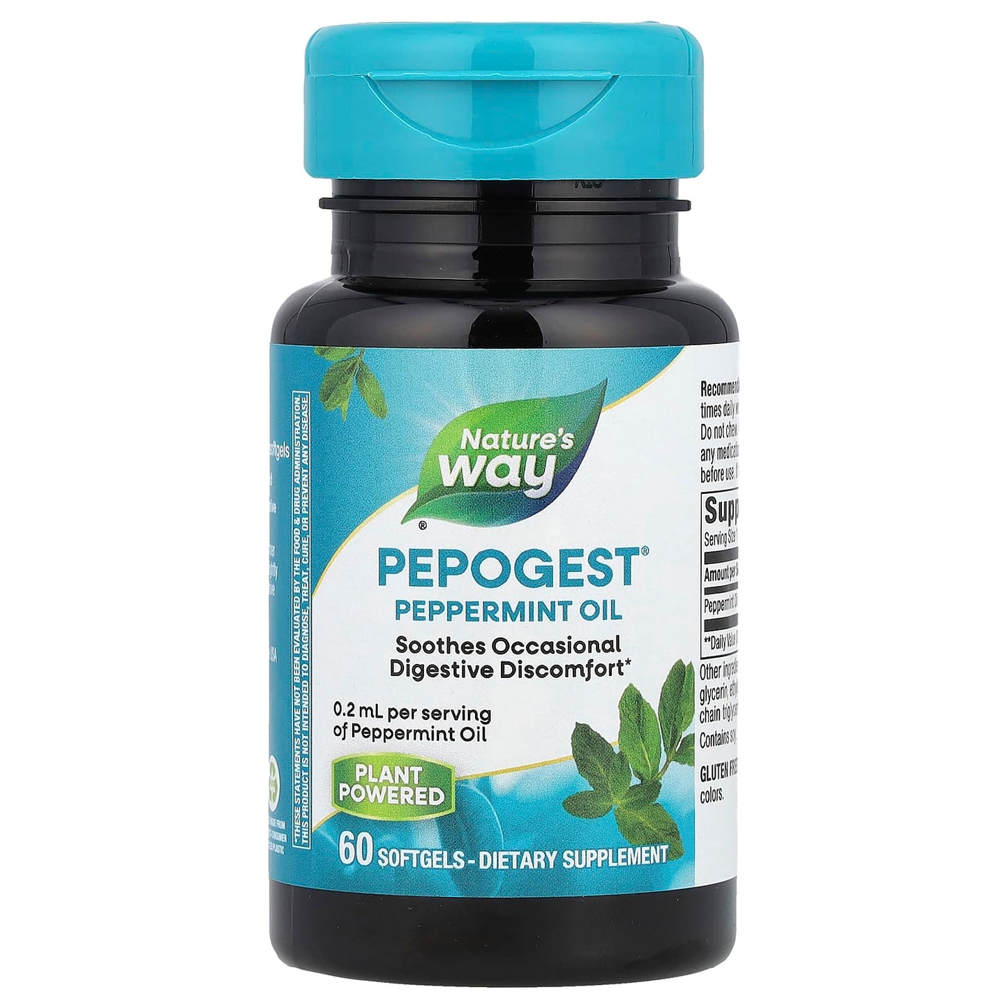 Nature's Way, Pepogest®, Peppermint Oil, 0.2 ml, 60 Softgels