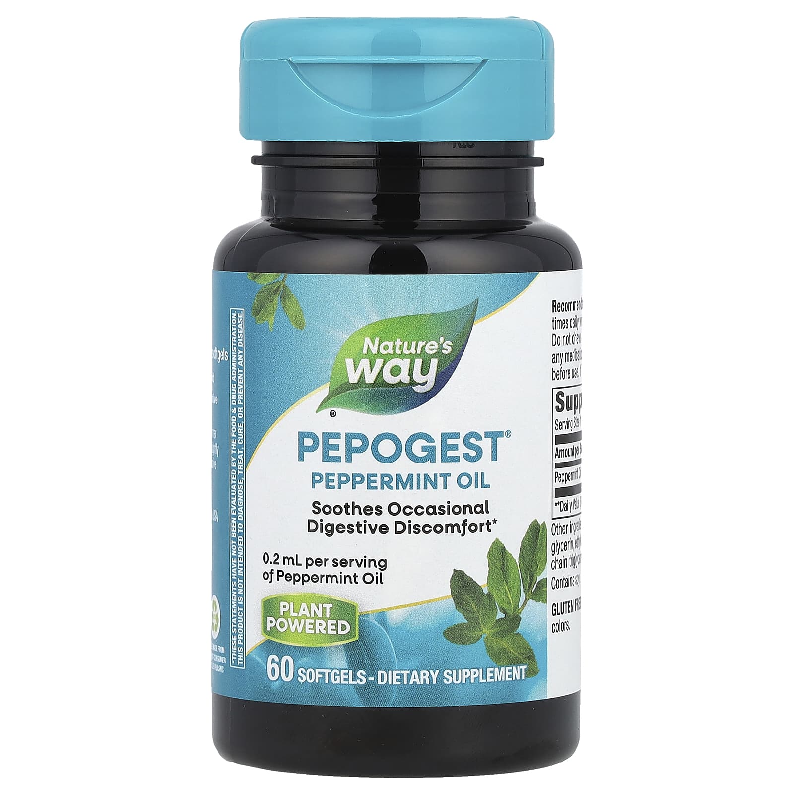 Nature's Way, Pepogest®, Peppermint Oil, 0.2 ml, 60 Softgels
