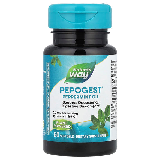 Nature's Way, Pepogest®, Peppermint Oil, 0.2 ml, 60 Softgels