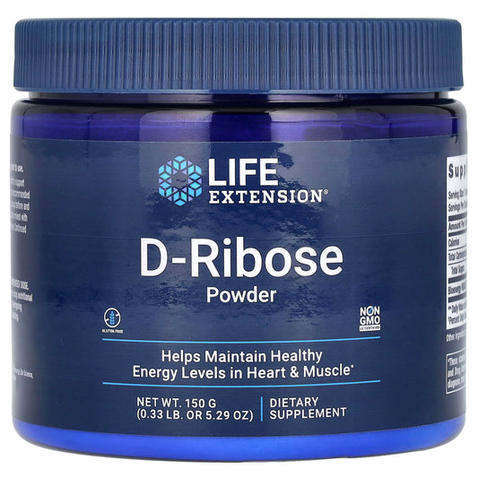 Life Extension, D-Ribose Powder, 5.29 oz (150 g) - Image 1
