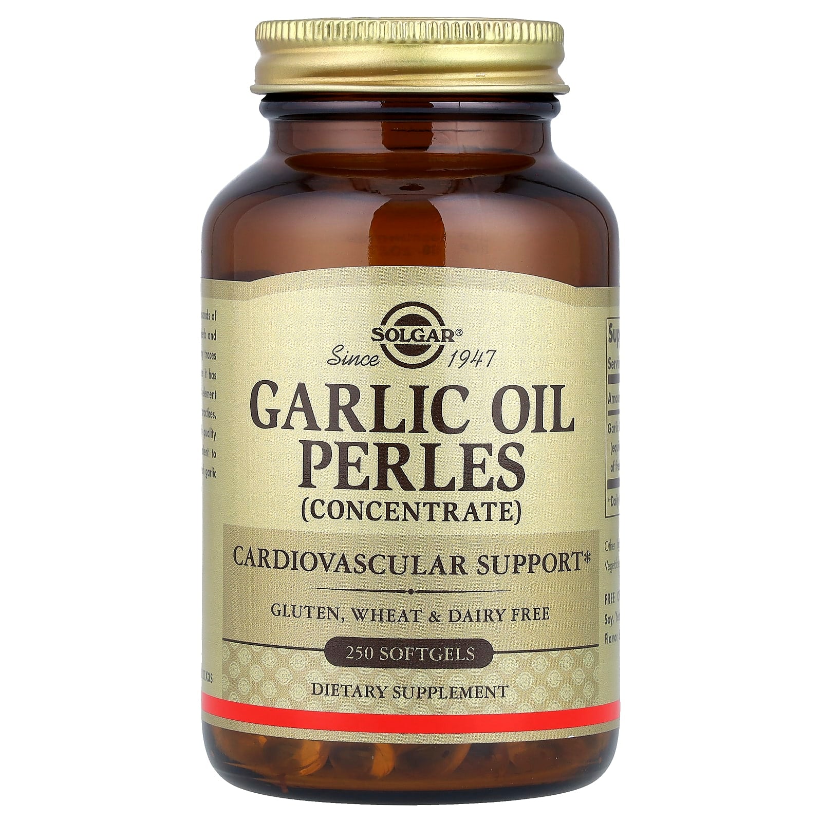 Solgar, Garlic Oil Perles, Concentrate, 250 Softgels (1 mg per Softgel) - Image 1