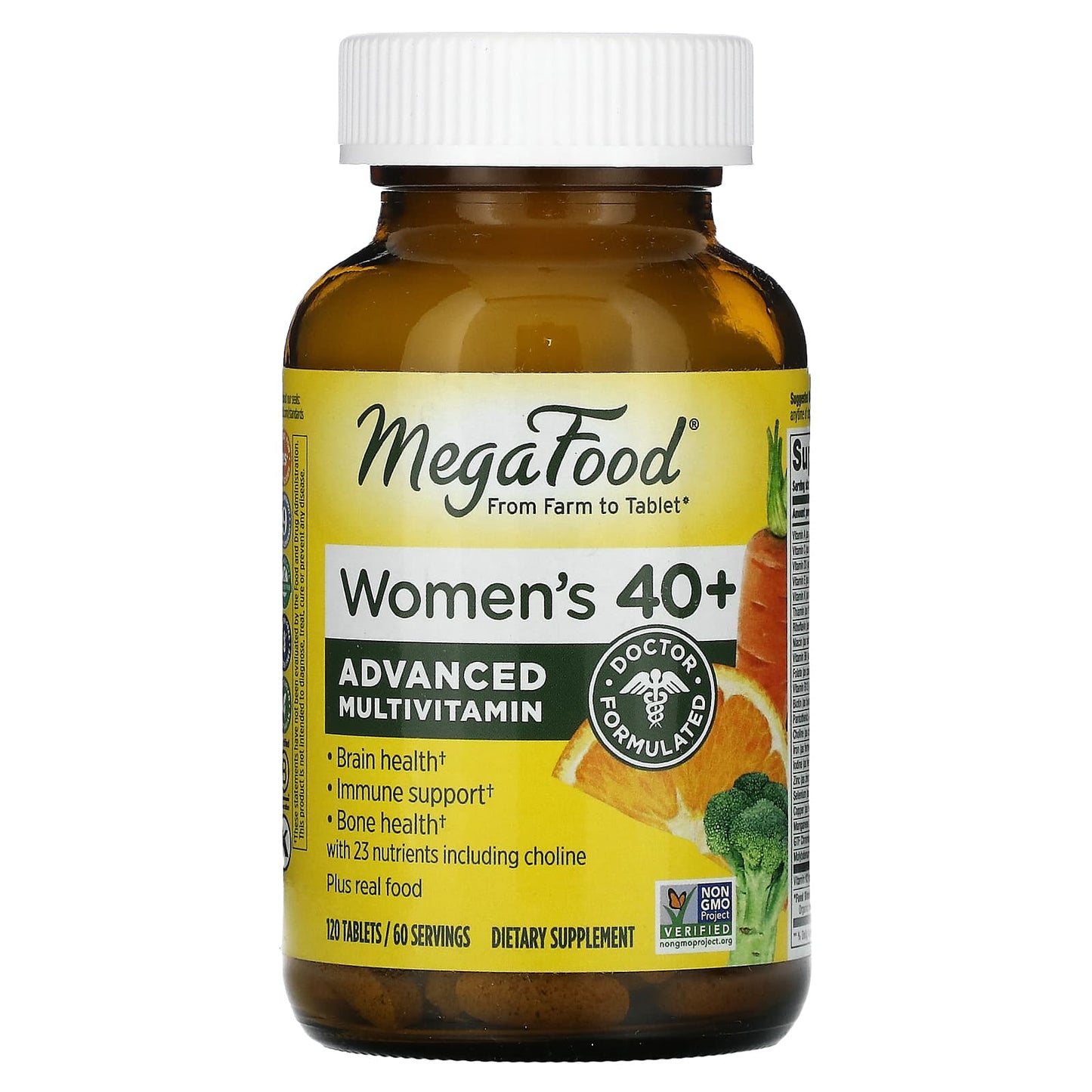 MegaFood, Women's 40+ Advanced Multivitamin, 120 Tablets - Image 1