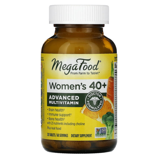 MegaFood, Women's 40+ Advanced Multivitamin, 120 Tablets - Image 1