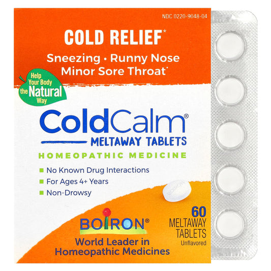 Boiron ColdCalm Meltaway Tablets - Natural Cold Relief for Kids & Adults - Image 1