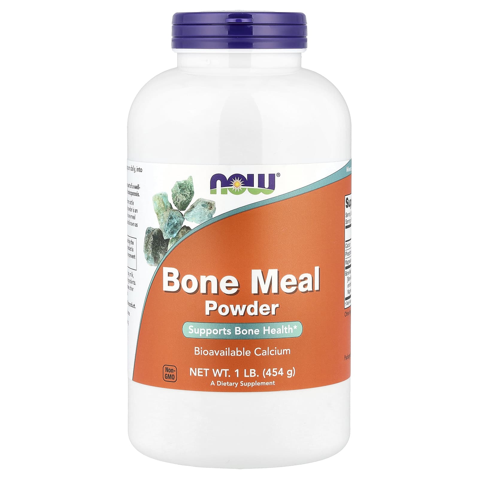 NOW Foods, Bone Meal Powder, 1 lb (454 g) - Image 1
