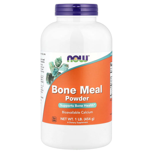 NOW Foods, Bone Meal Powder, 1 lb (454 g) - Image 1