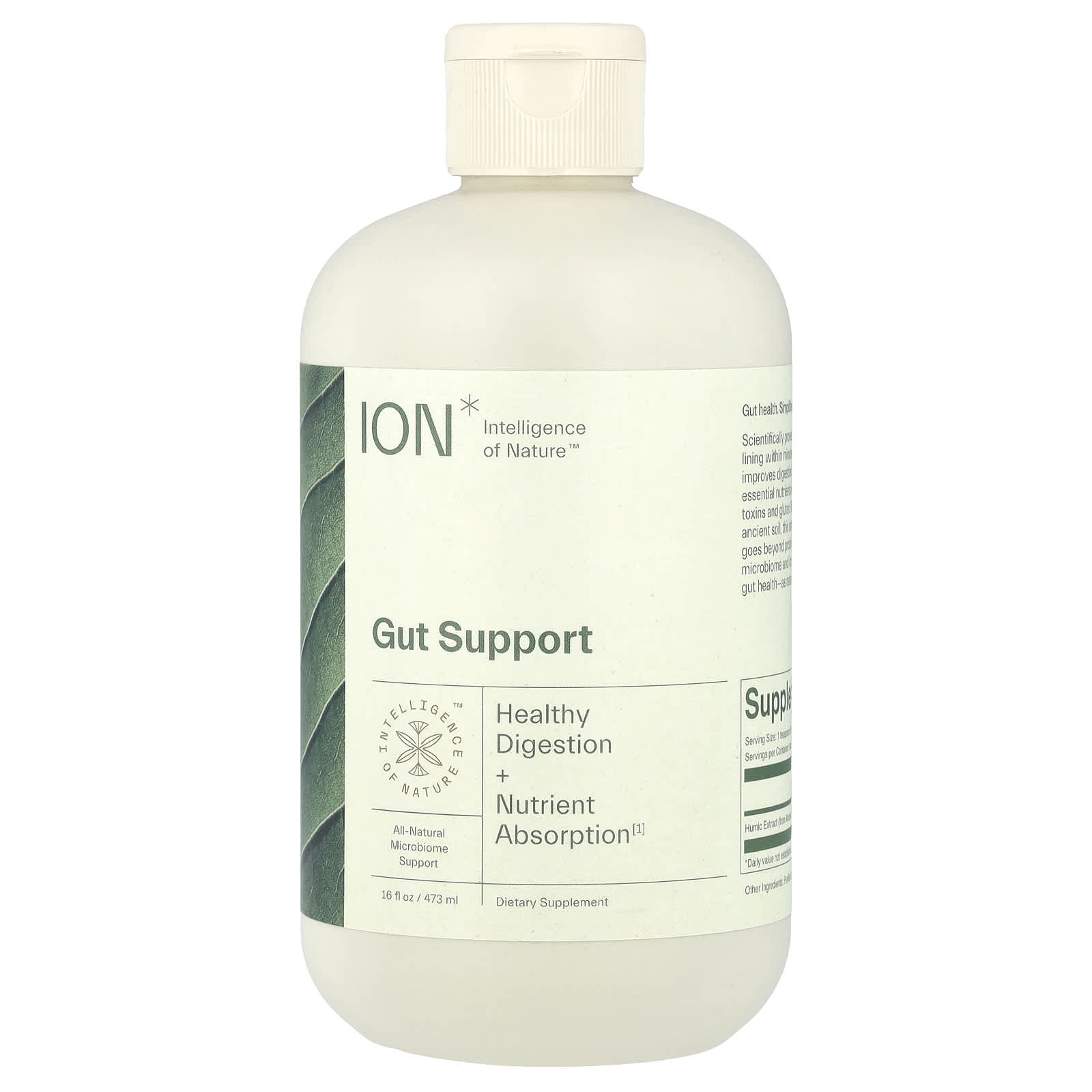 ION Gut Support - Natural Gut Health Supplement, 16 fl oz - Image 1