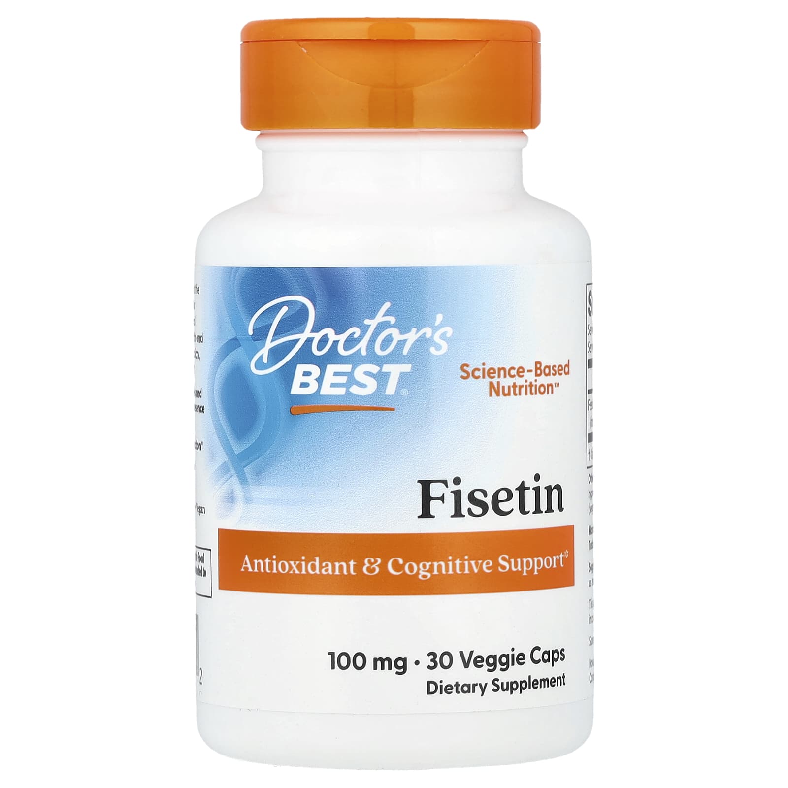 Fisetin 100mg 30 Capsules - Doctor's Best Antioxidant Supplement - Image 1