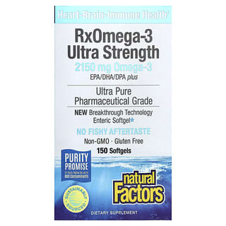 Ultra Strength Omega-3 Fish Oil Supplement for Heart Health & Brain Function