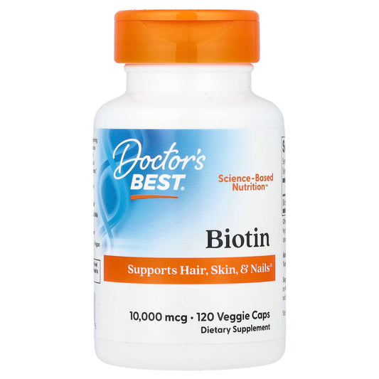 Biotin Dietary Supplement by Doctor's Best - Healthy Skin, Hair & Nails - Image 1