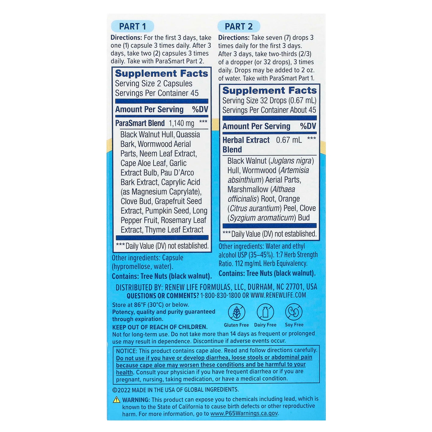 Renew Life, ParaSmart Cleanse, 14-Day Targeted Cleanse, 2-Part - Image 2