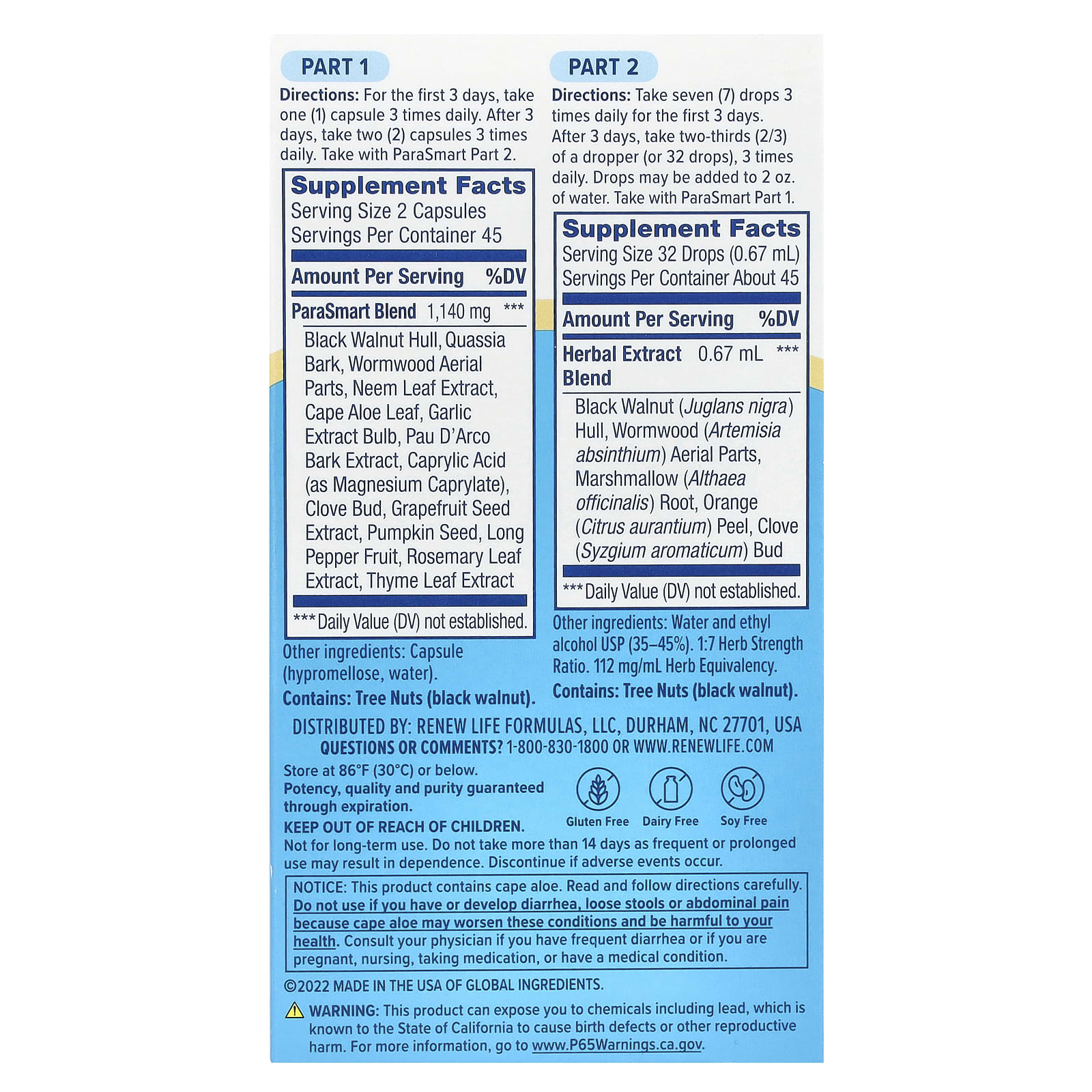 Renew Life, ParaSmart Cleanse, 14-Day Targeted Cleanse, 2-Part - Image 2