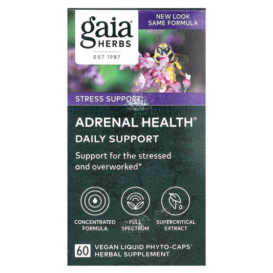 Gaia Herbs Adrenal Health Daily Support for Stress Relief - Image 1