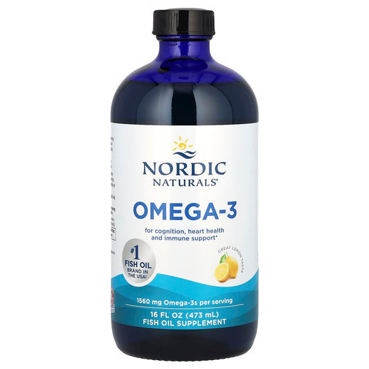 Nordic Naturals, Omega-3, Lemon, 1,560 mg, 16 fl oz (473 ml) - Image 1