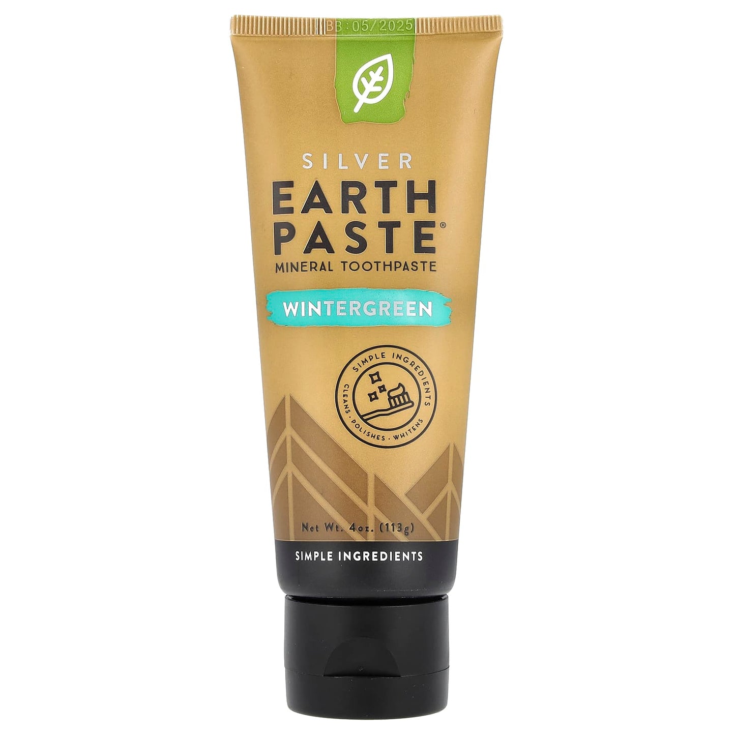 Redmond Trading Company, Silver Earth Paste®, Mineral Toothpaste, Wintergreen, 4 oz (113 g) - Image 1