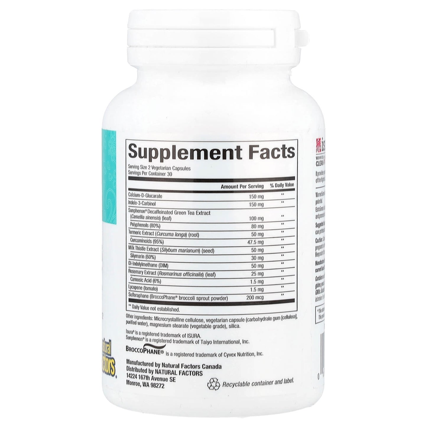 Natural Factors, WomenSense®, EstroSense®, Hormone Balancing, 60 Vegetarian Capsules - Image 2