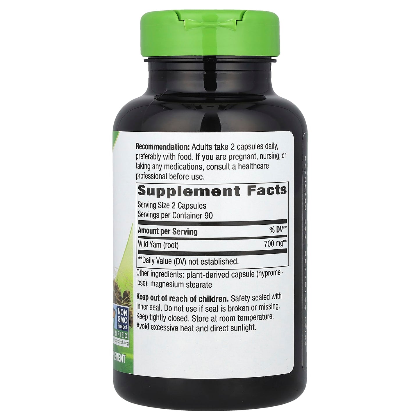 Nature's Way, Wild Yam Root, 180 Vegan Capsules (350 mg Per Capsule) - Image 2