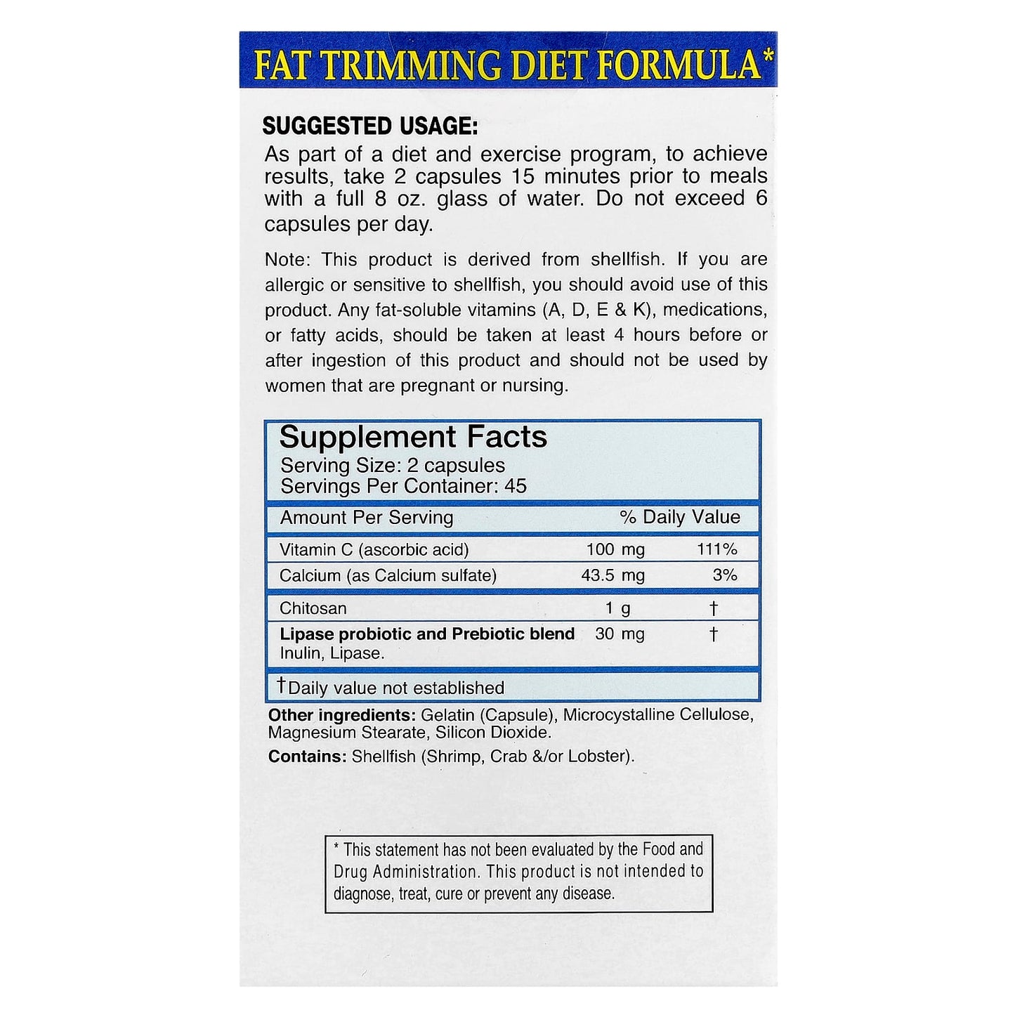 Absolute Nutrition FBlock Fat Absorber, Original Formula, 90 Capsules - Image 2