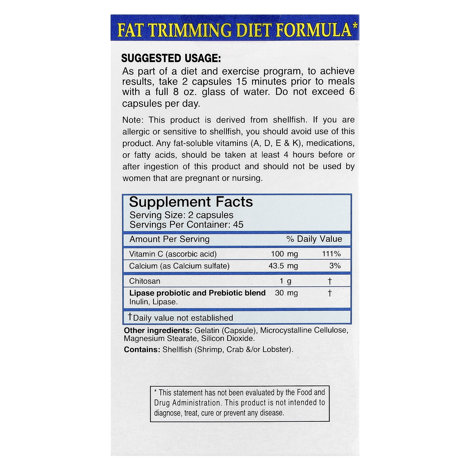 Absolute Nutrition FBlock Fat Absorber, Original Formula, 90 Capsules - Image 2